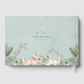  Schattige Fox Botanische Wensen voor Baby shower Gastenboek (Achterkant)