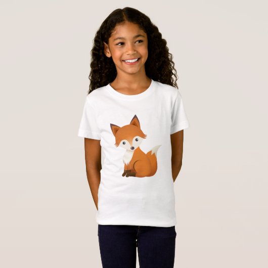 Schattige Fox Cub T-shirt (Voorkant volledig)