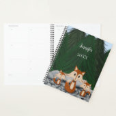 Schattige fox-familie planner (Display)