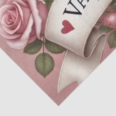 Schattige Fox Illustratie met Rozen Tissuepapier (Detail)