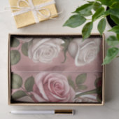 Schattige Fox Illustratie met Rozen Tissuepapier (Geschenk)