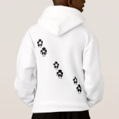 Schattige Fox Tracks Animal Hoodie (Achterkant)