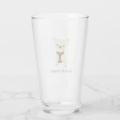 Schattige Frans Bulldog Camper Glass Glas (Achterkant)