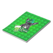 Schattige Frans Bulldog Puppy Pet St. Patrick Day Notitieblok (Gedraaid)