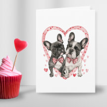 Schattige Frans Bulldog Valentijnsdag Liefde Quote