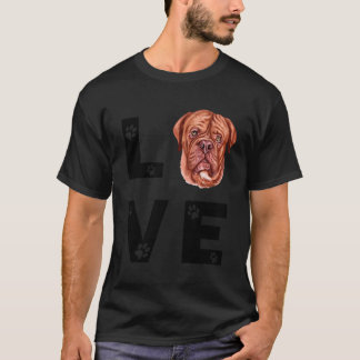 Schattige Frans Mastiff Dog Puppy Love Gift T-shirt