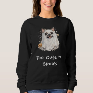 Schattige Franse Bulldog Halloween Geest Spoken Trui