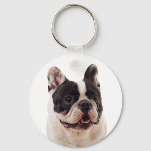 Schattige Franse Bulldog Moeder Frenchie Vader Pup Sleutelhanger