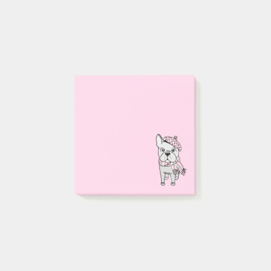 Schattige Franse Bulldog Post-it® Notes (Voorkant)