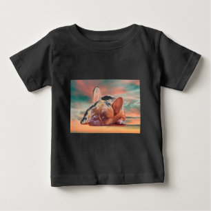 Schattige Franse Bulldog Water Kleur Kunst Schilde