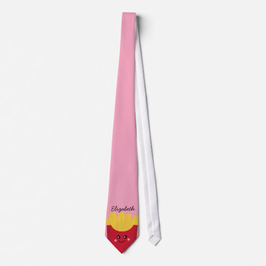 schattige franse frj met roze achtergrond stropdas (Voorkant)