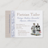 Schattige  Franse Mode Dolls Visitekaartje (Achterkant)