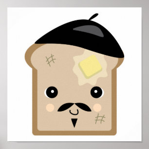 schattige franse toast poster