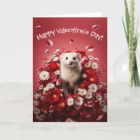 Schattige fret in Flowers Valentijnsdag