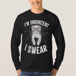 Schattige Fret Ironic Statement Ik Ben Onschuldig  T-shirt