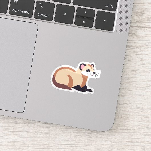 Schattige fret sticker (Detail)