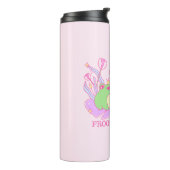 Schattige Frog - Froever Love Thermosbeker (Gedraaid links)