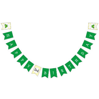 Schattige Frog Happy Birthday Banner