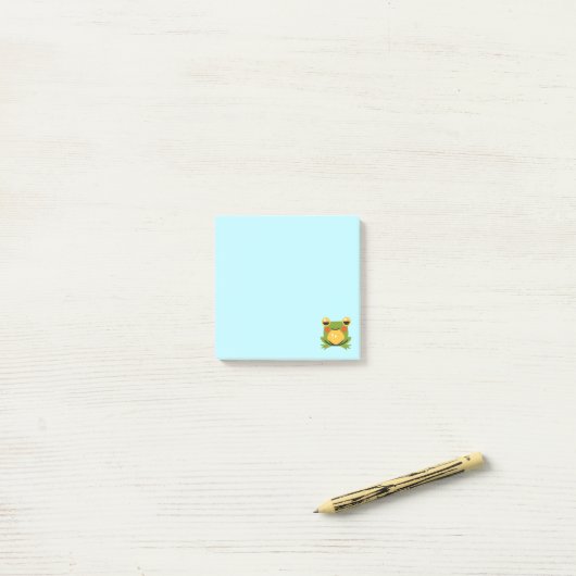 Schattige Frog Post-IT Notities Post-it® Notes (Op bureau)