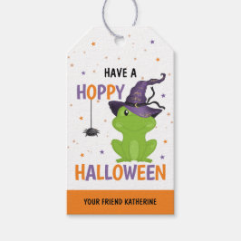 Schattige Frog & Spider Kinder Hoppy Halloween Fav Cadeaulabel