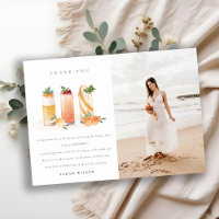 Schattige Fruit Cocktail Blush Oranje Verjaardag E