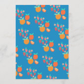 Schattige Fruit CUSTOM Bruids Baby shower Trouwfee Menu (Achterkant)