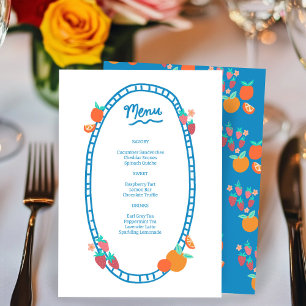 Schattige Fruit CUSTOM Bruids Baby shower Trouwfee Menu