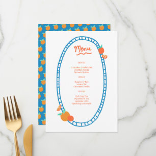 Schattige Fruit CUSTOM Bruids Baby shower Trouwfee Menu
