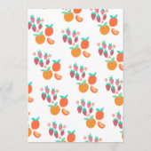 Schattige Fruit CUSTOM Bruids Baby shower Trouwfee Menu (Achterkant)