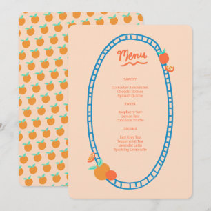 Schattige Fruit CUSTOM Bruids Baby shower Trouwfee Menu