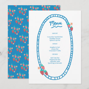 Schattige Fruit CUSTOM Bruids Baby shower Trouwfee Menu