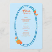 Schattige Fruit CUSTOM Bruids Baby shower Trouwfee Menu (Voorkant)