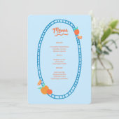 Schattige Fruit CUSTOM Bruids Baby shower Trouwfee Menu (Staand voorkant)