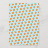 Schattige Fruit CUSTOM Bruids Baby shower Trouwfee Menu (Achterkant)