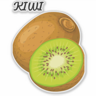 Schattige Fruit Grote 8 "x 8" Custom-Cut Vinyl Sti Sticker