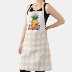 Schattige Fruit met Gingham Pattern Schort