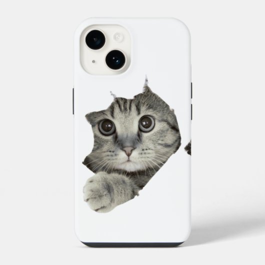 Schattige Funny Cat iPhone Case iPhone Hoesje (Achterkant)
