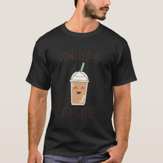 Schattige Funny Coffee Gift Aangedreven door Iced  T-shirt