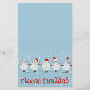 Schattige FUNNY Fleece Navidad Kerstmis Briefpapier