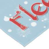 Schattige FUNNY Fleece Navidad Kerstmis Tafelkleed (Gekanteld)