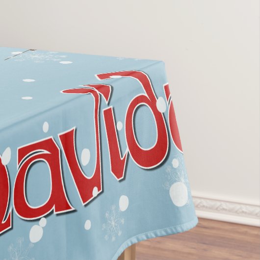 Schattige FUNNY Fleece Navidad Kerstmis Tafelkleed (Voorbeeld)