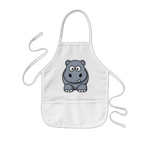 Schattige Funny Hippo Kinder Schort
