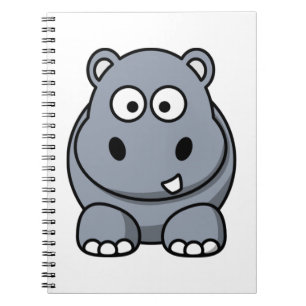 Schattige Funny Hippo Notitieboek