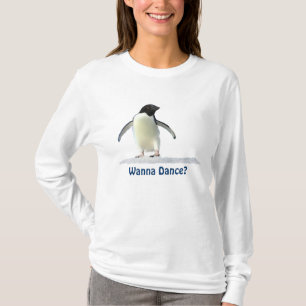 Schattige Funny Penguin Dancing Gear T-shirt