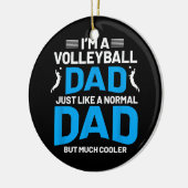 Schattige Funny Volleybal Gift Voor Papa's en Mann Keramisch Ornament (Links)