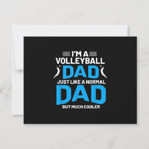 Schattige Funny Volleybal Gift Voor Papa's en Mann RSVP Kaartje