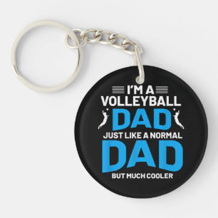 Schattige Funny Volleybal Gift Voor Papa's en Mann Sleutelhanger