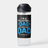 Schattige Funny Volleybal Gift Voor Papa's en Mann Waterfles (Achterkant)