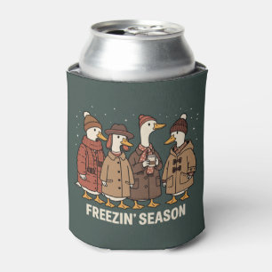 Schattige Gans Bevriezingsseizoen Winter Gezellig Blikjeskoeler