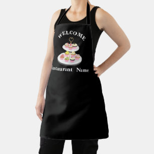 Schattige gebak bakkerij winkel welkom cupcake naa schort
